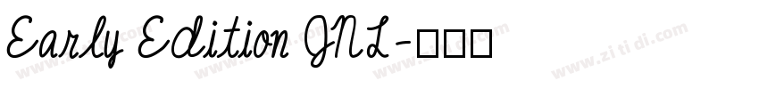 Early Edition JNL字体转换